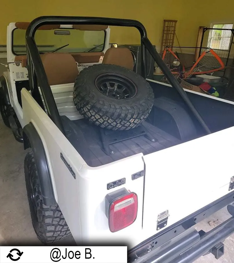 Fishbone Offroad JT Gladiator 2020-Current In-Bed Tire Carrier