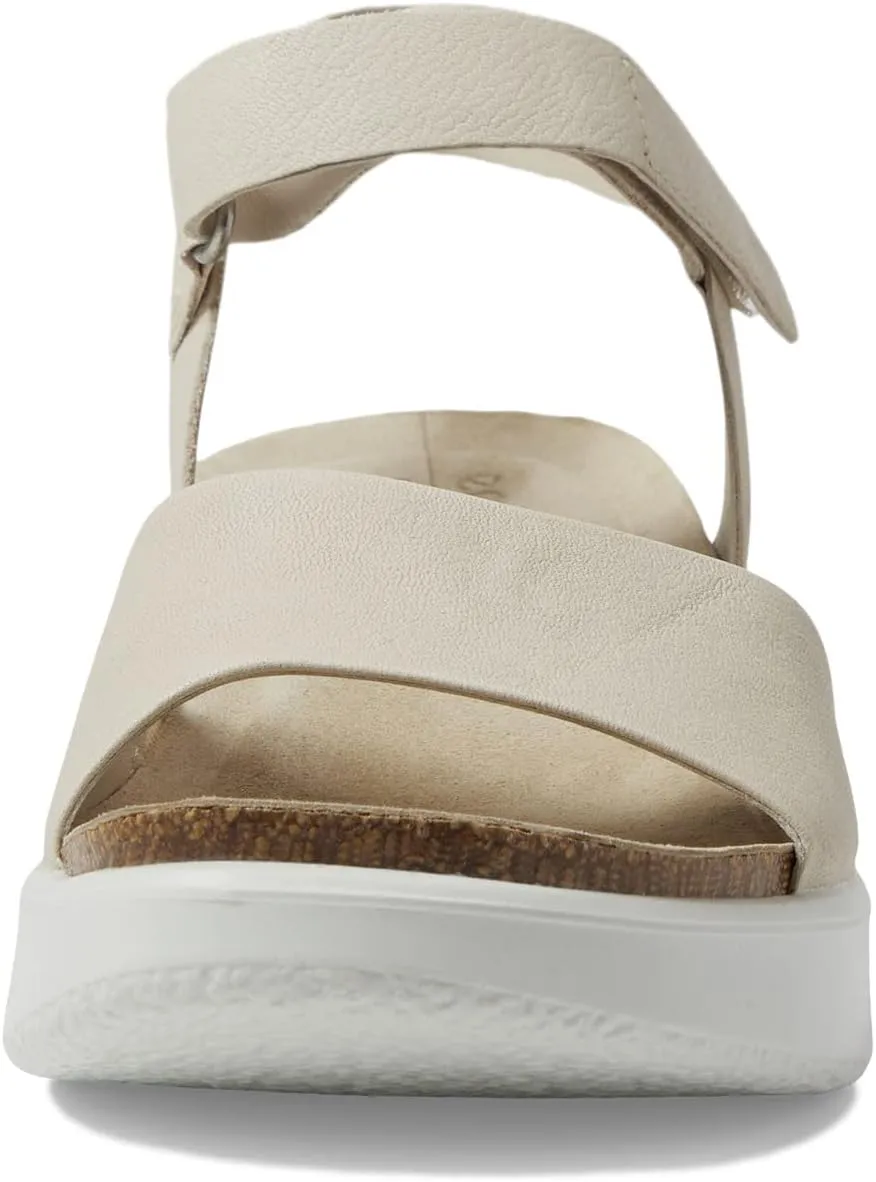 Flowt Wedge Cork Sandal ECCO, Limestone