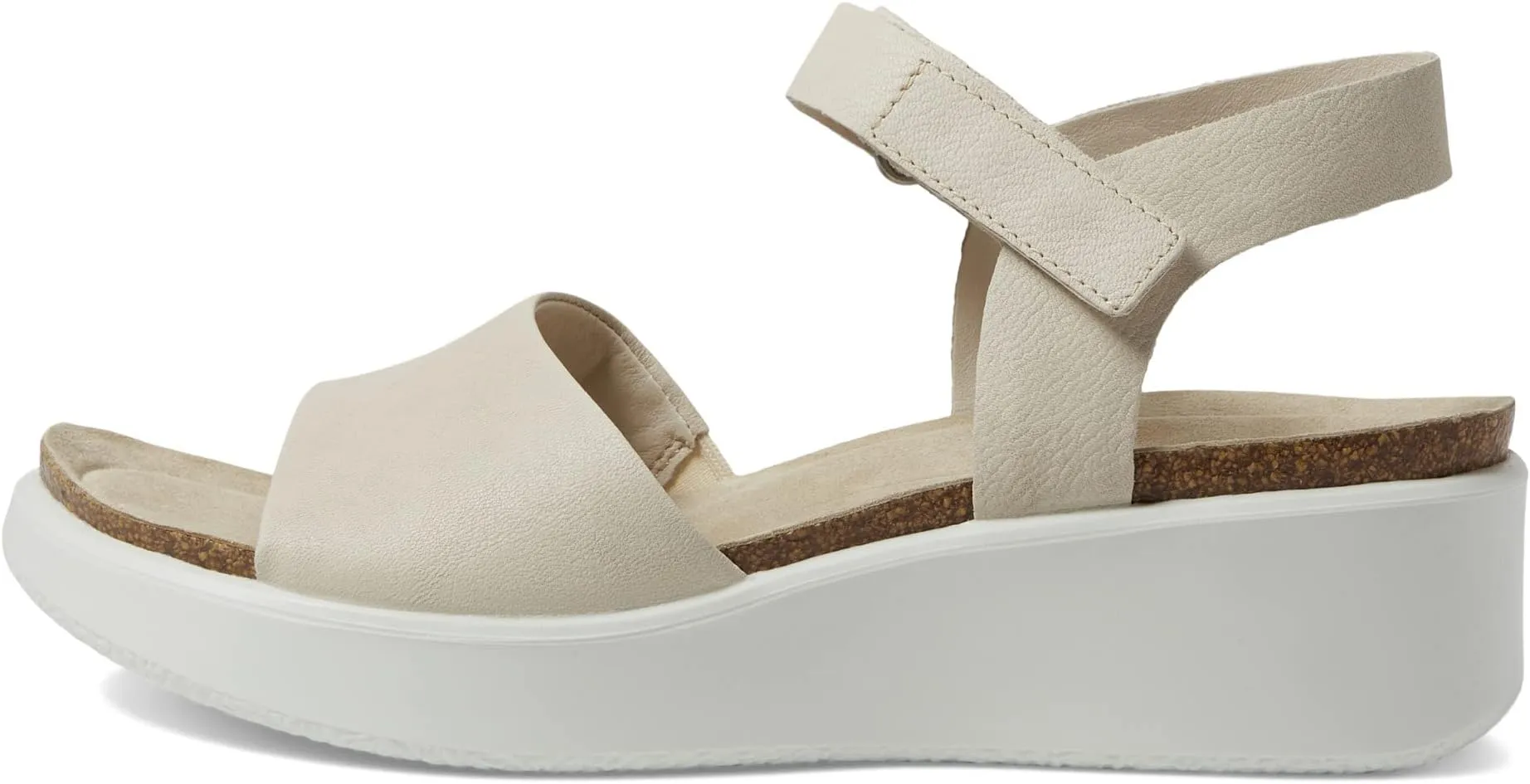 Flowt Wedge Cork Sandal ECCO, Limestone