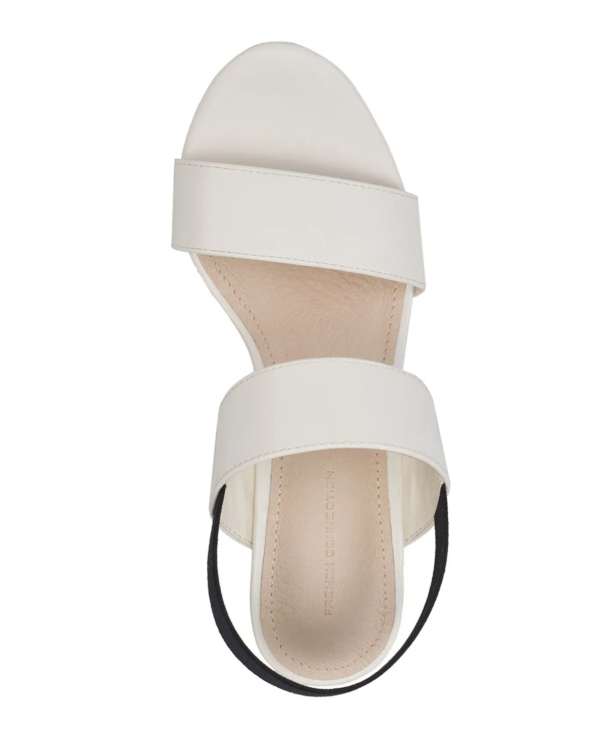 French Connection Women's Dakota Block Heel Sandals, White