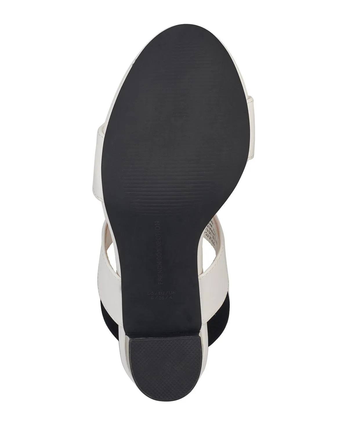 French Connection Women's Dakota Block Heel Sandals, White