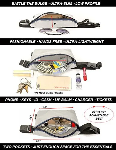 FYDELITY Ultra Slim Fanny Pack Belt Bag -NICK Nickelodeon 90's SpongeBob Square-Pants Bum-bag | For Cute Funny Waist Pouch/Phanny/Backpack/School Kid/Boy/Girl/Teen/Men/Women/Gift/Supplies/Accessories