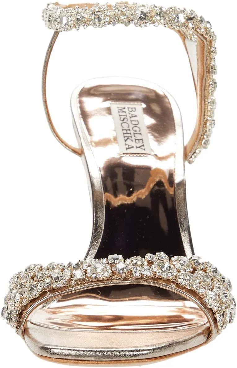 Galia Badgley Mischka sandals, Champagne color
