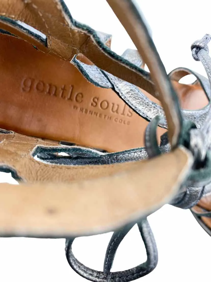 Gentle Souls Kenneth Cole Women's Break-My-Heart Sandal Graphite Size 8.5