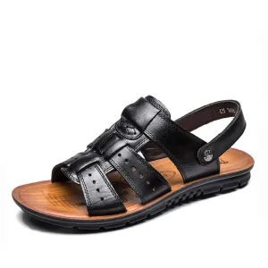 Genuine Leather Soft Sole Casual Comfortable Men Sandals