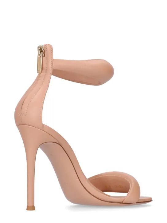 Gianvito Rossi   105mm Bijoux padded leather sandals 