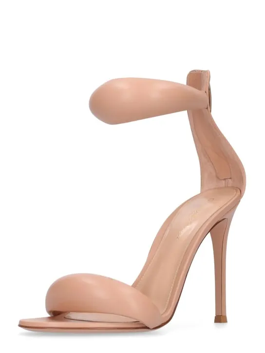 Gianvito Rossi   105mm Bijoux padded leather sandals 