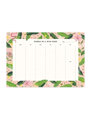 Girl With Knife Wild Week Tear-Off Planner - Brands We Love