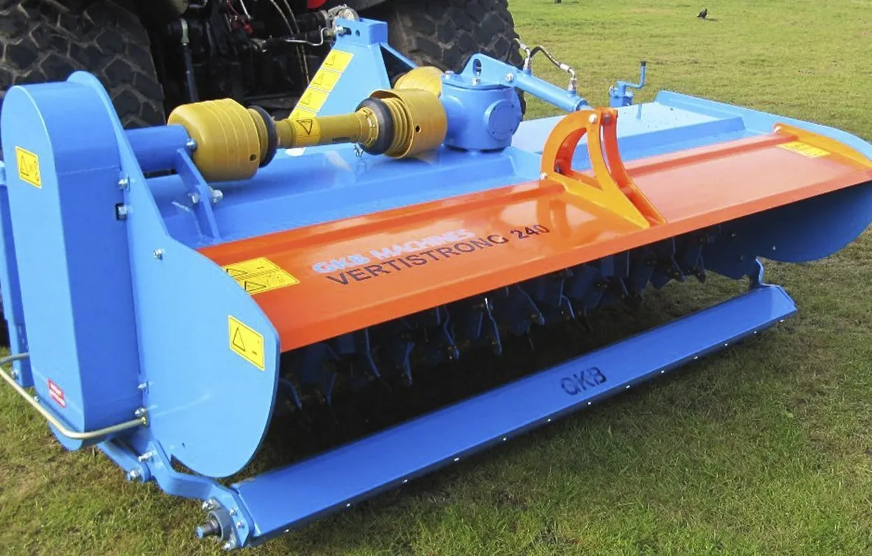 GKB V-Strong Verticutter With Hydraulic Valve | Model VS120-VS240 | Working Width 47''-94''| HP 40-90 | For Tractor