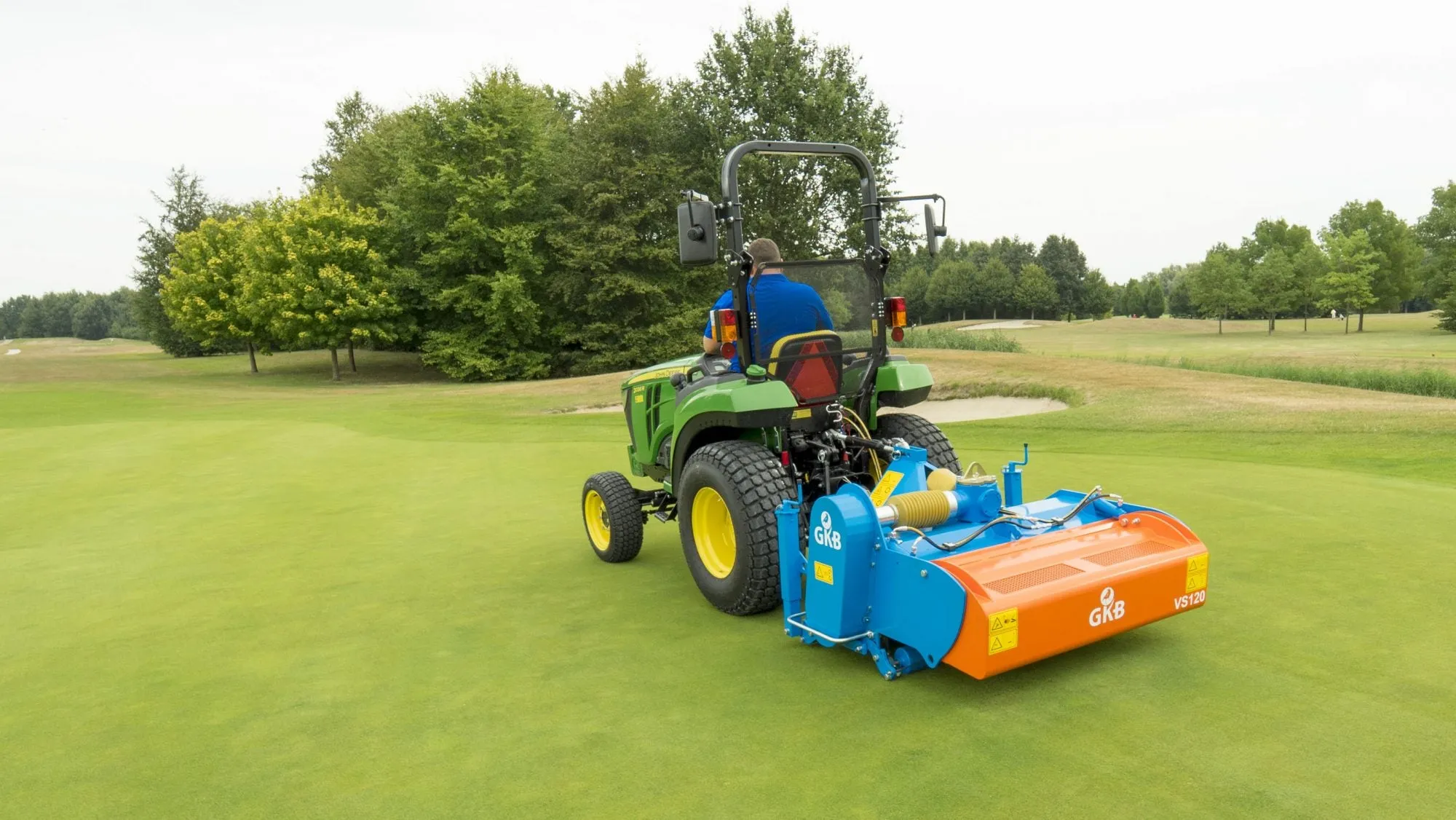 GKB V-Strong Verticutter With Hydraulic Valve | Model VS120-VS240 | Working Width 47''-94''| HP 40-90 | For Tractor