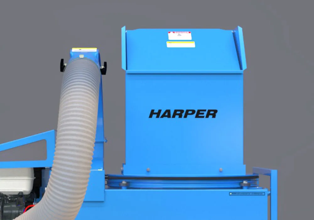 Harper Industries Top Feed Straw Blower Trailer Mounted | 32 Knives  | Skid Type