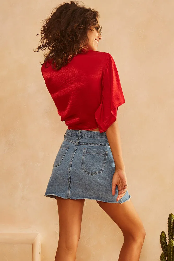 Heaven And Earth Top Red