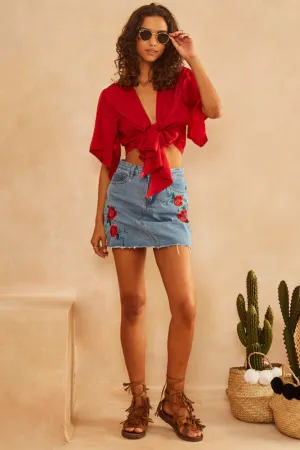 Heaven And Earth Top Red