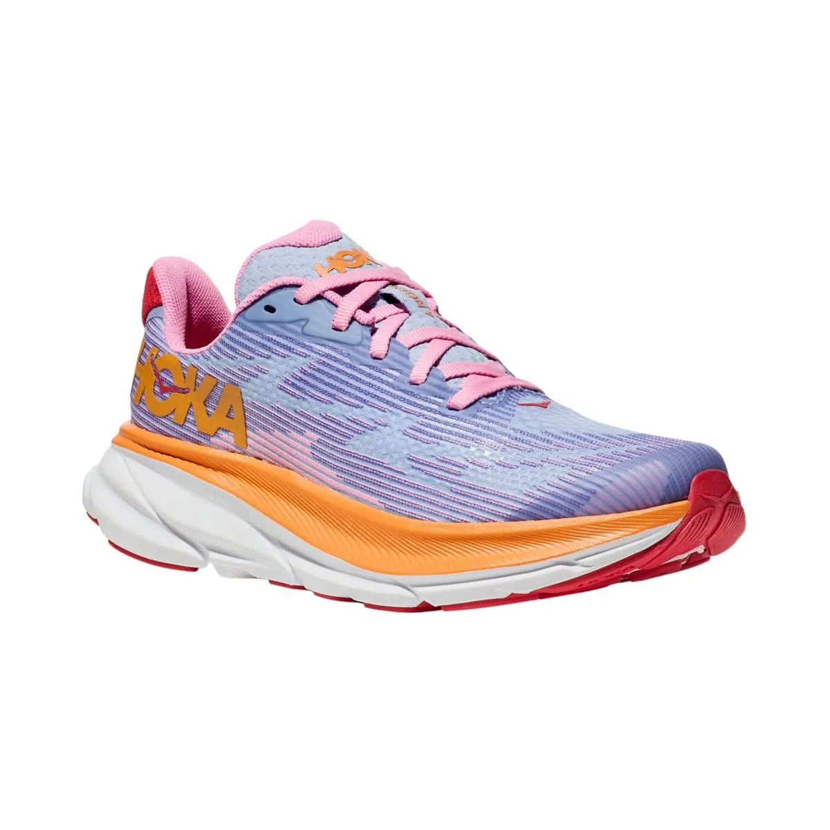 Hoka One One Girl's (Grade School) Clifton 9 Peony/Mirage