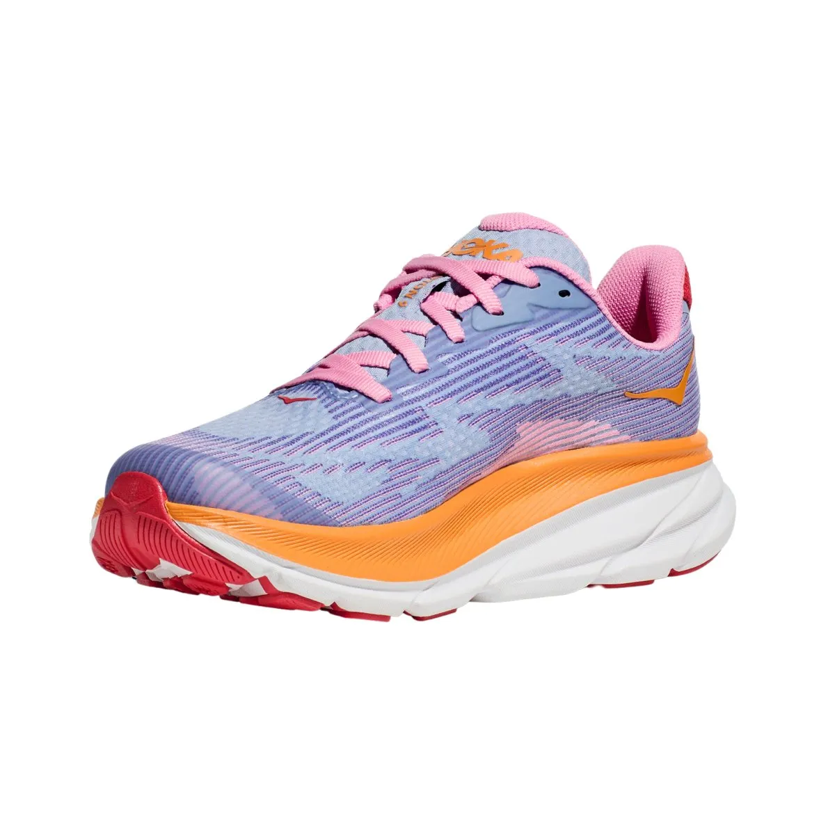 Hoka One One Girl's (Grade School) Clifton 9 Peony/Mirage