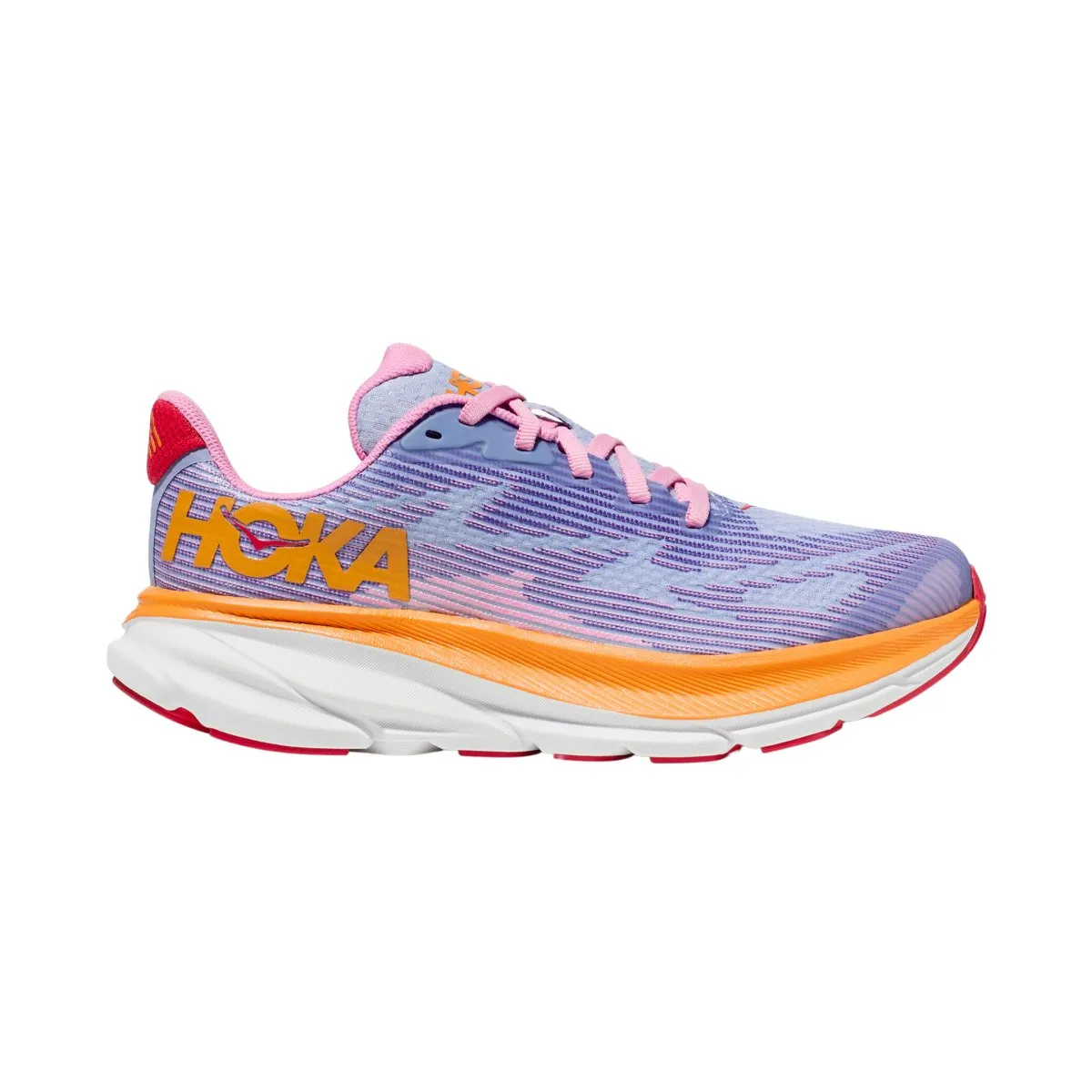 Hoka One One Girl's (Grade School) Clifton 9 Peony/Mirage