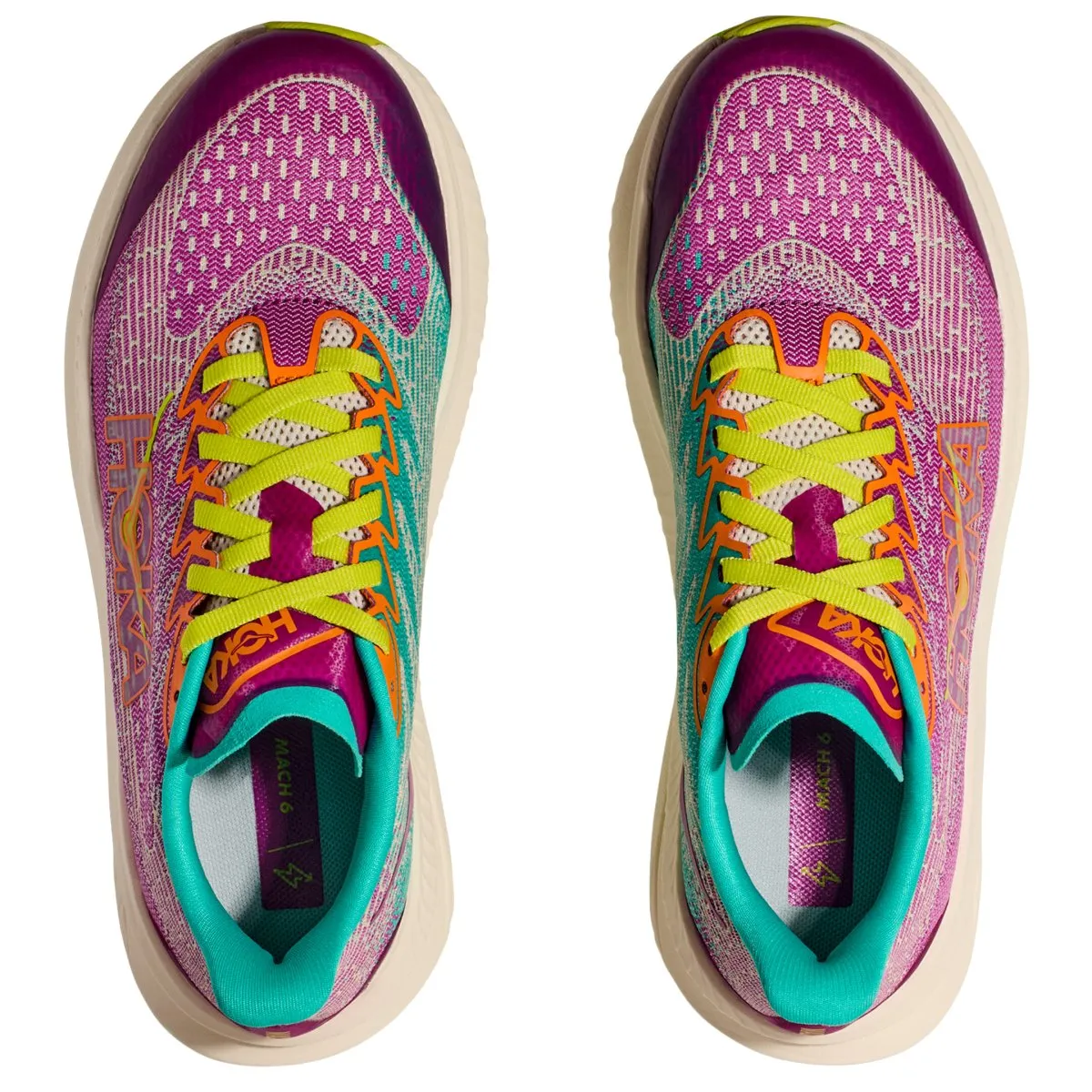 Hoka One One Girl's (Grade School) Mach 6 Fuchsia