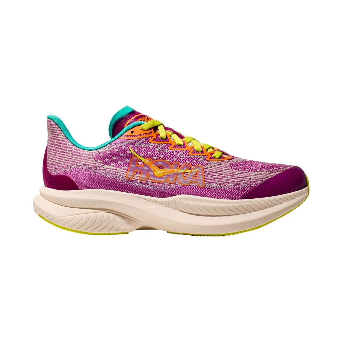 Hoka One One Girl's (Grade School) Mach 6 Fuchsia