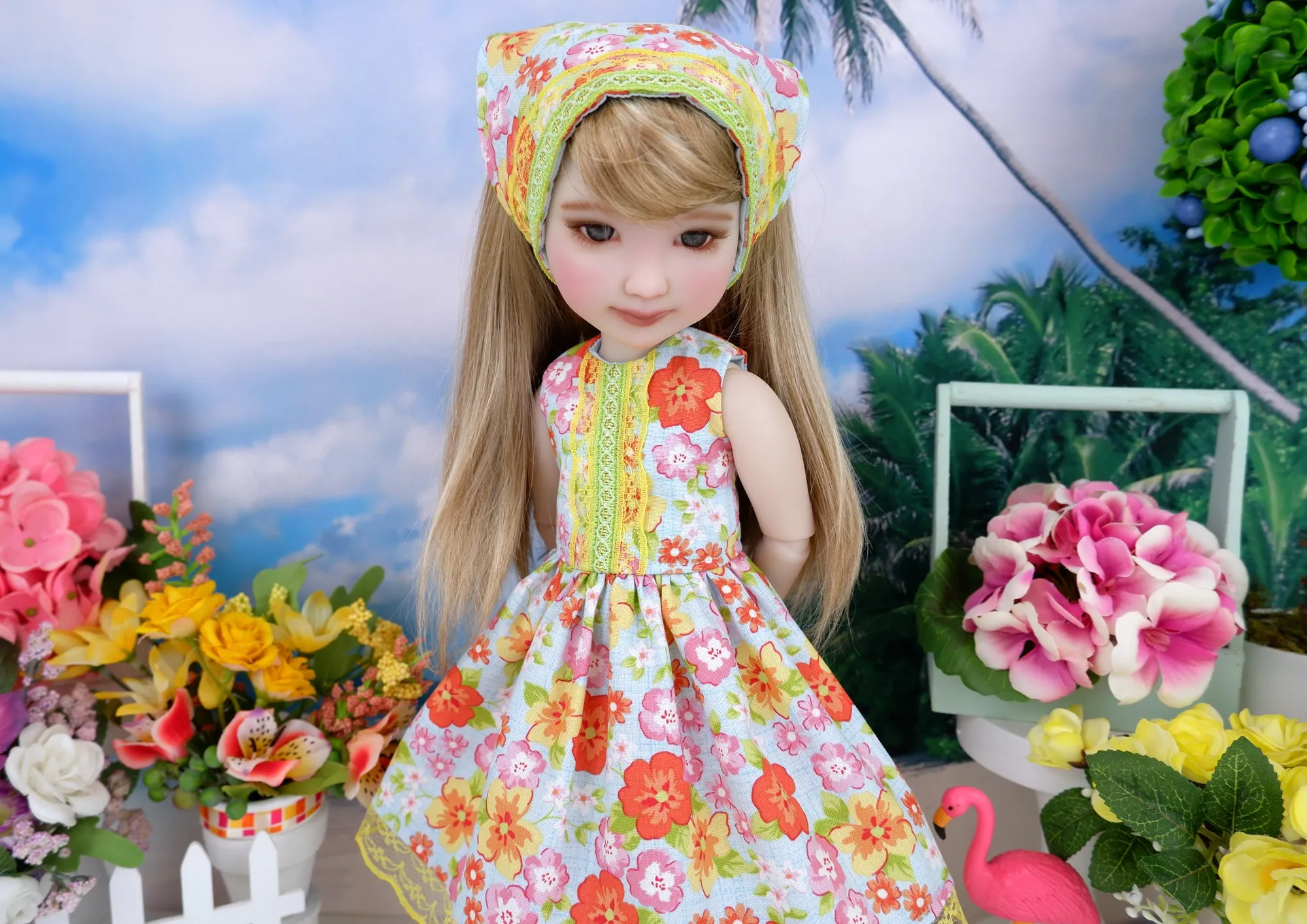 Honolulu Blooms - dress with sandals for Ruby Red Fashion Friends doll