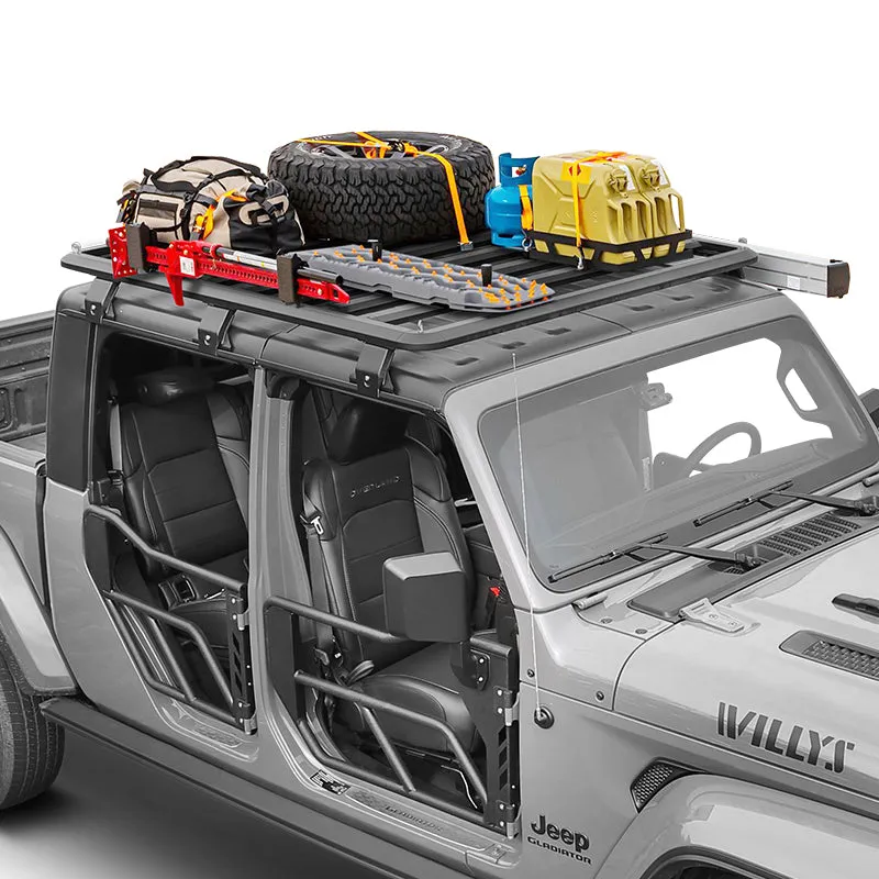 Jeep Roof Rack Cargo for 2018-2024 Wrangler JL & Gladiator JT 4 Doors