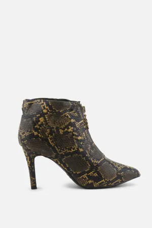 Jenny Fairy Zipper Stilettos Ankle Boots | 100% Authentic Leather