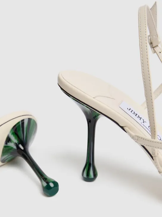 Jimmy Choo   80mm Etana leather sandals 