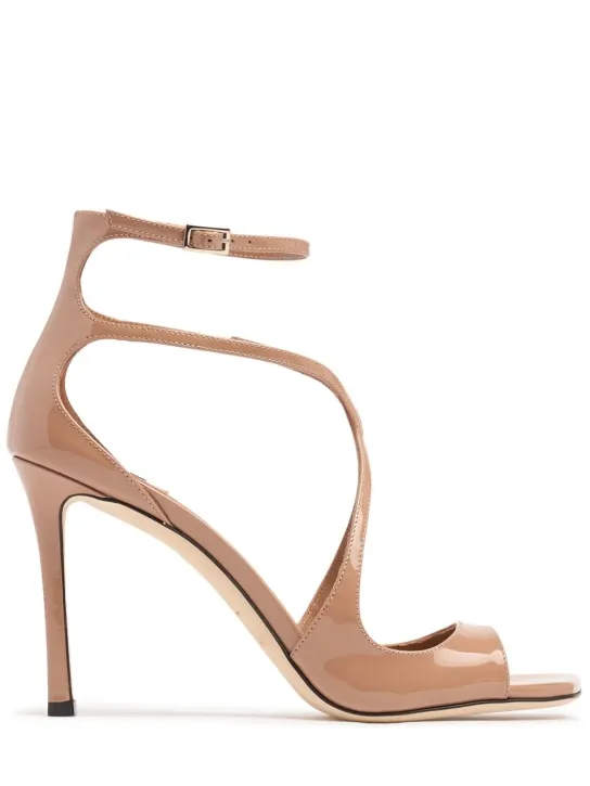 Jimmy Choo   95mm Azia patent leather sandals 