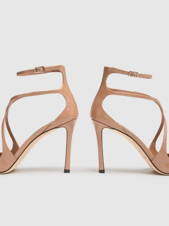 Jimmy Choo   95mm Azia patent leather sandals 