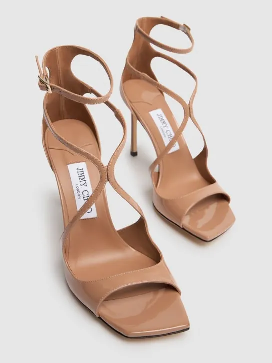 Jimmy Choo   95mm Azia patent leather sandals 