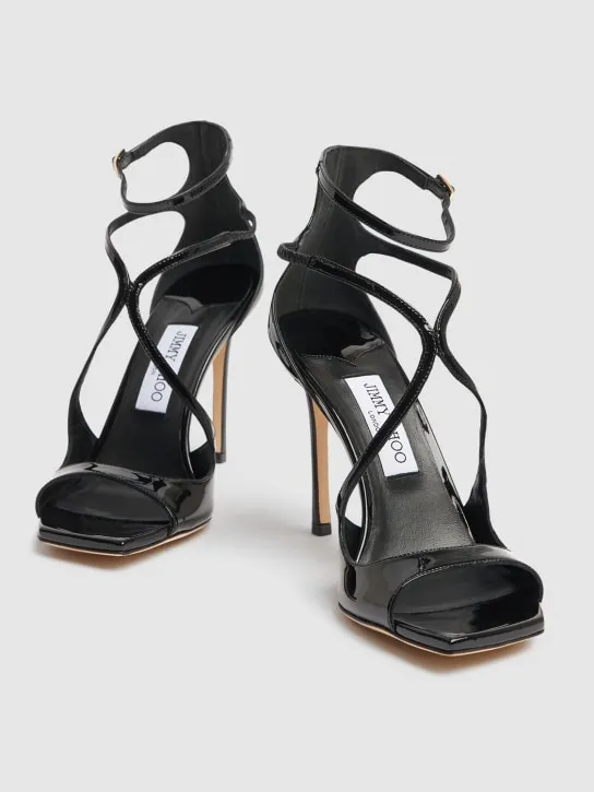 Jimmy Choo   95mm Azia patent leather sandals 