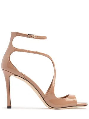 Jimmy Choo   95mm Azia patent leather sandals 