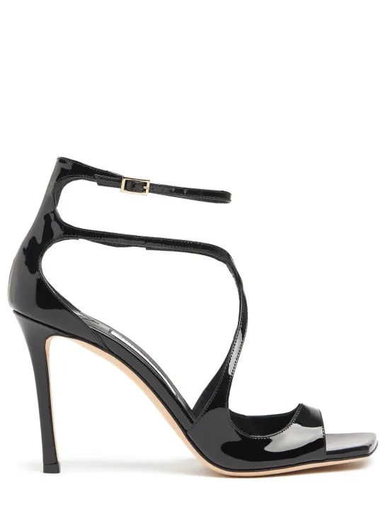 Jimmy Choo   95mm Azia patent leather sandals 