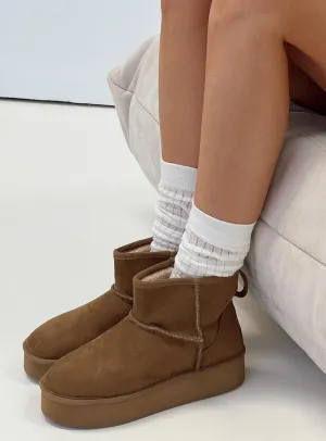 Joskaa Franz Shearling Boots Brown