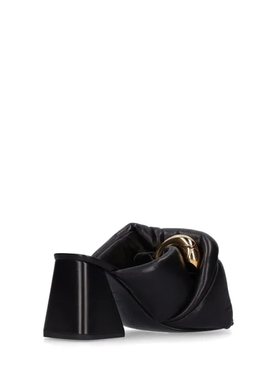 JW Anderson   80mm Twisted heel sandals 