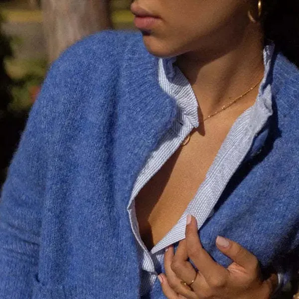 KAMAHE Cross-border new sweater women's cardigan simple slim-fitting round neck outer wear  loose thickened cardigan jacket women