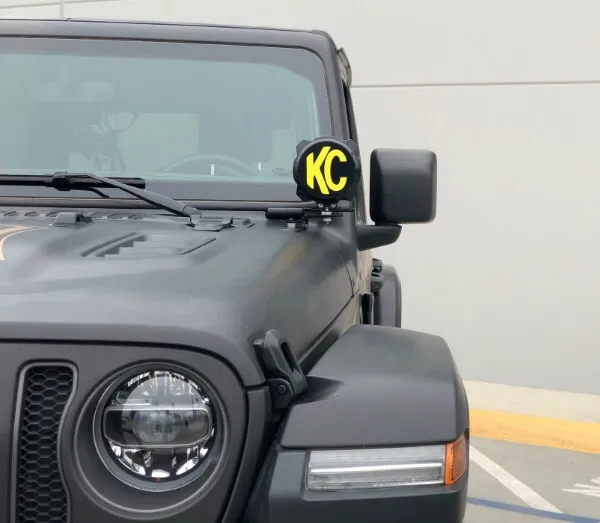 KC Hilites A-Pillar Light Mount Brackets - Jeep JL/Gladiator