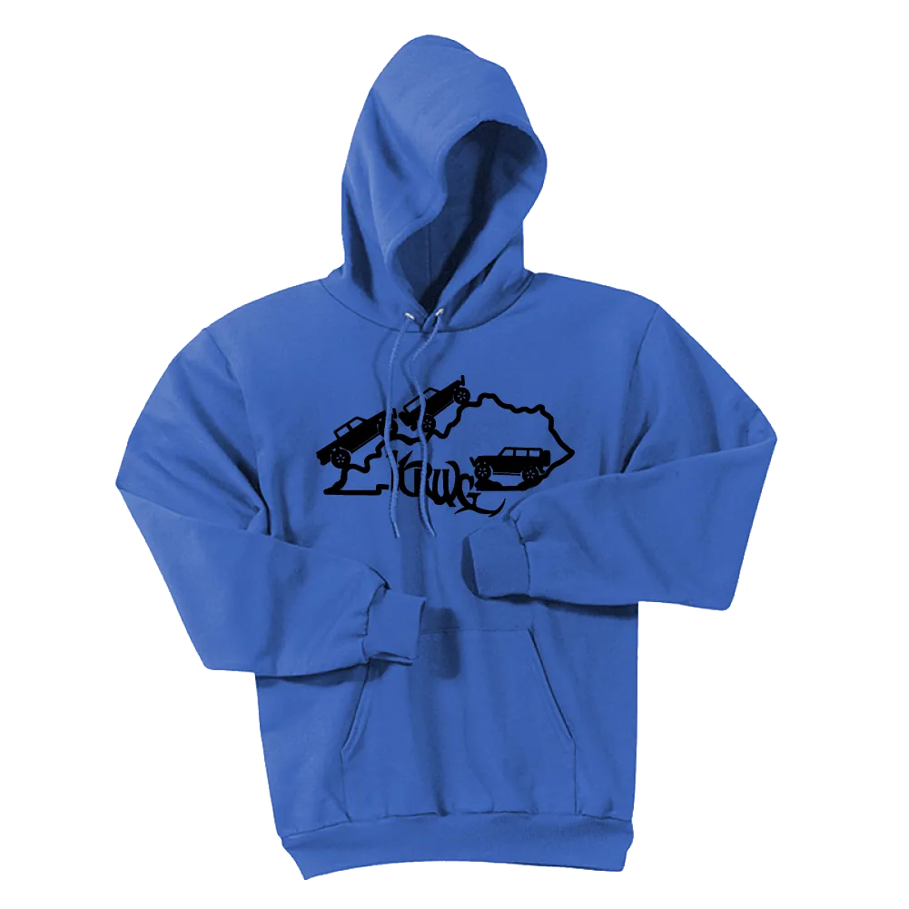 Kentucky Rebel Wranglers Gladiators Black Logo Hoodie