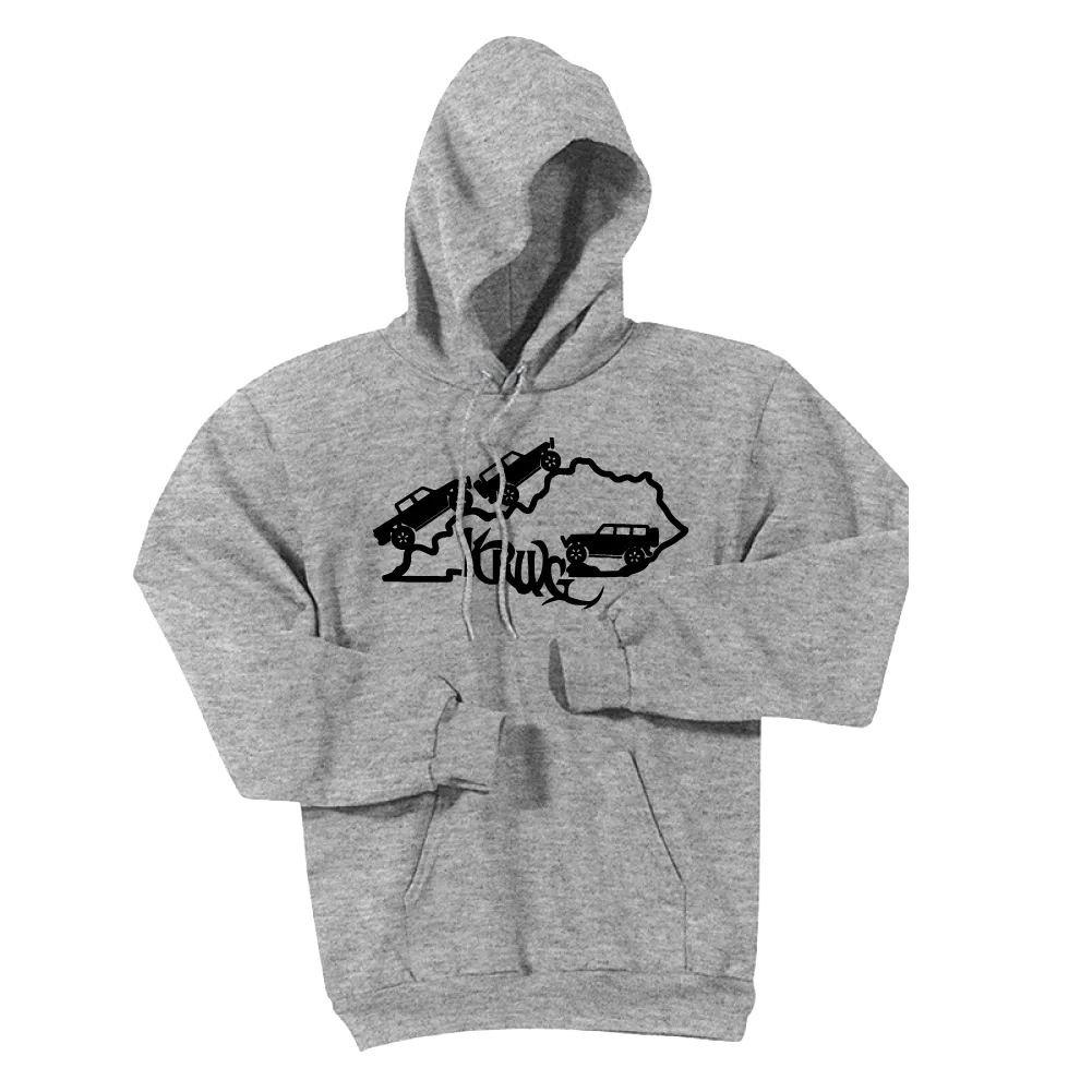 Kentucky Rebel Wranglers Gladiators Black Logo Hoodie