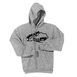 Kentucky Rebel Wranglers Gladiators Black Logo Hoodie