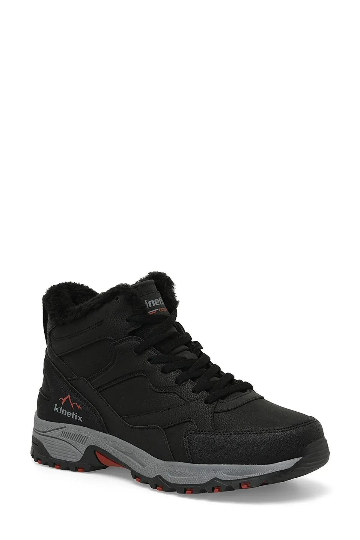 Kinetix Men's Black Shearling Boots