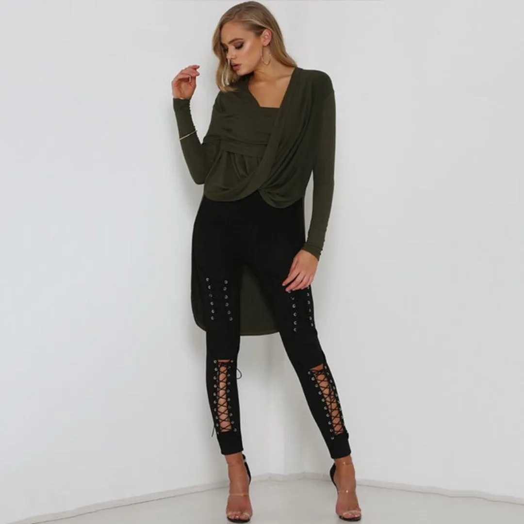 Lace Up Suede