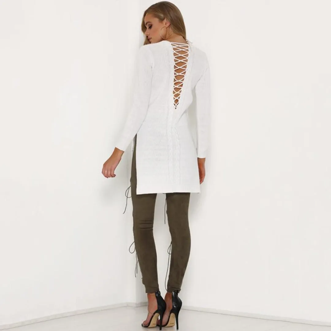 Lace Up Suede