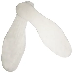 Lambswool Thin Insoles with Breathable Anti-Slip Latex Bottom