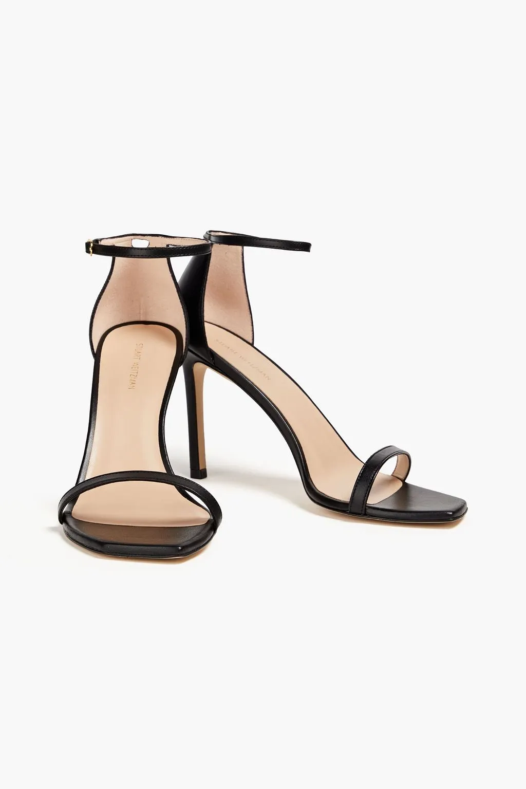 Leather sandals Amelina 95 STUART WEITZMAN, black