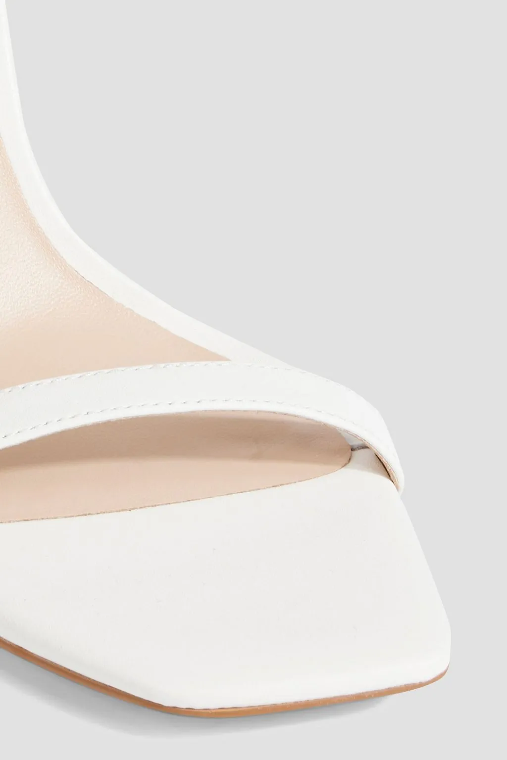 Leather sandals Amelina 95 STUART WEITZMAN, white