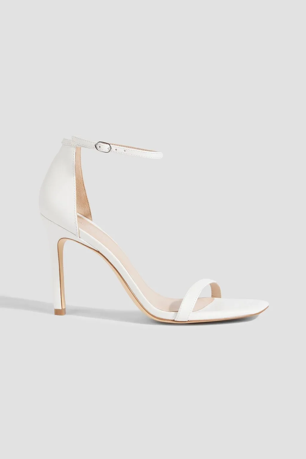 Leather sandals Amelina 95 STUART WEITZMAN, white