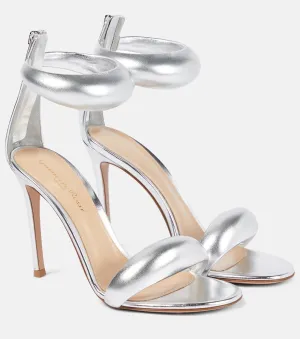 Leather sandals Bijoux 105 Gianvito Rossi, silver