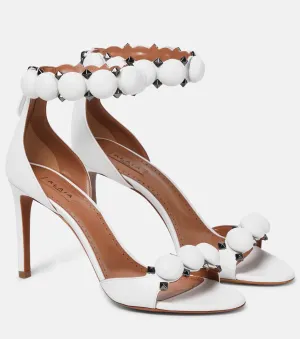 Leather sandals La Bombe 90 Alaïa, white