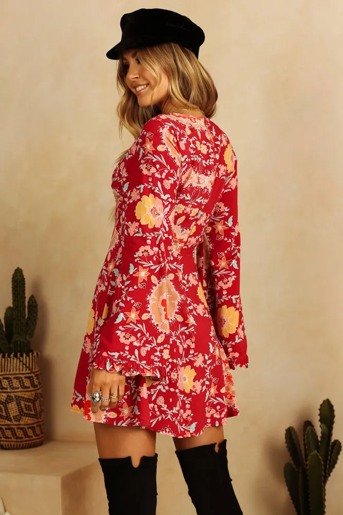 Losing My Touch Dress Red
