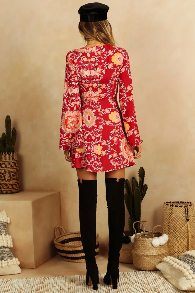 Losing My Touch Dress Red